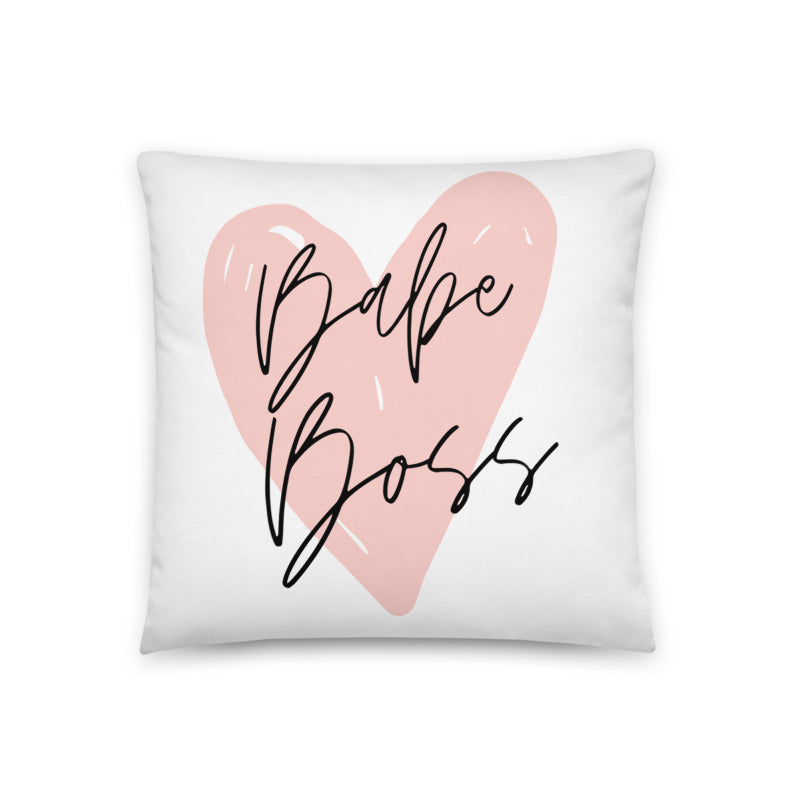 Boss Babe Basic Pillow GracieBee Designs & Stationery