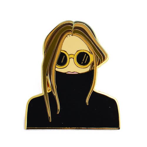 Woman Enamel Pin GracieBee Designs & Stationery