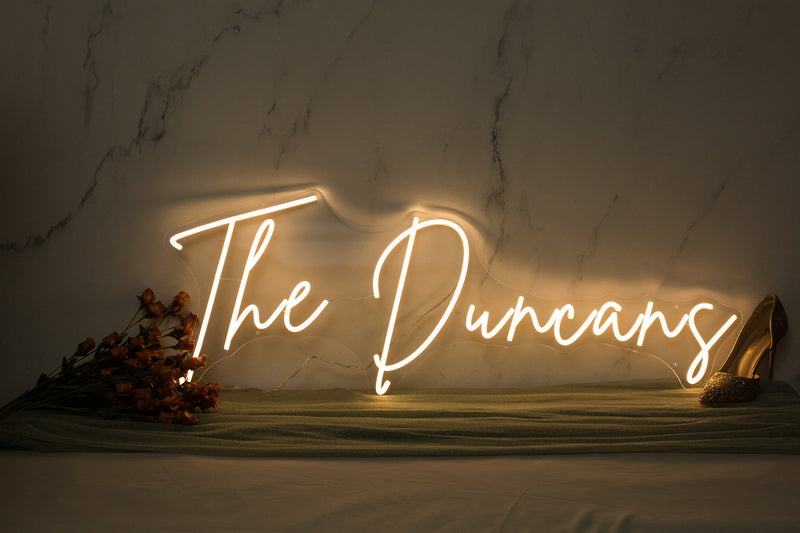 Personalized Last Name Neon Sign GracieBee Designs & Stationery