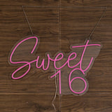 Sweet 16 Neon Sign GracieBee Designs & Stationery
