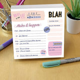 Undated Make it Happen Daily Note Block GracieBee Designs & Stationery