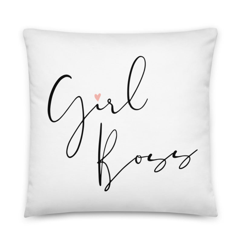 Girl Boss Throw Pillow GracieBee Designs & Stationery