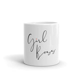 Girl Boss White Coffee Mug GracieBee Designs & Stationery