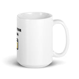 Personalized White glossy coffee mug GracieBee Designs & Stationery