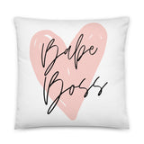Boss Babe Basic Pillow GracieBee Designs & Stationery