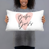 Boss Babe Basic Pillow GracieBee Designs & Stationery