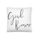 Girl Boss Throw Pillow GracieBee Designs & Stationery