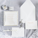 Exquisite Floral Glitter Paper Invitations GracieBee Designs & Stationery