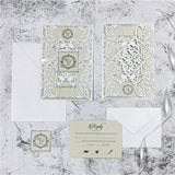 Exquisite Lace Wine Invitation Suite GracieBee Designs & Stationery