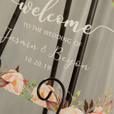 Colorful and Chic Floral Acrylic Welcome Sign GracieBee Designs & Stationery