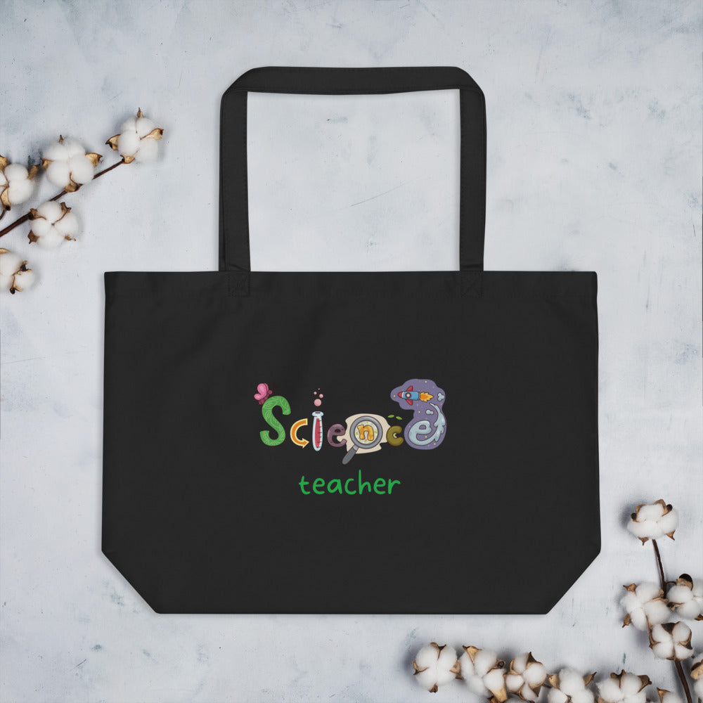 Science Teacher Large Tote Bag GracieBee Designs & Stationery