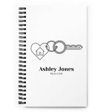 Personalized Realtor Spiral notebook GracieBee Designs & Stationery