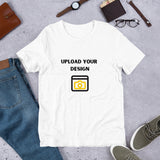 Personalized Short-sleeve unisex t-shirt GracieBee Designs & Stationery
